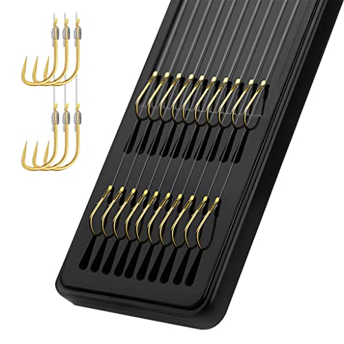 Proberos® 10 pcs of Fishing Hooks, High Carbon Steel Sharpened Hook with Prepared Hook Line, Freshawater Fishing Hook Kit, Suitbale for Weighs 0.5-1.5kg(5#) Proberos® 10 pcs of Fishing Hooks, High Carbon Steel Sharpened Hook with Prepared Hook Line, Freshawater Fishing Hook Kit, Suitbale for Weighs 0.5-1.5kg(5#)
